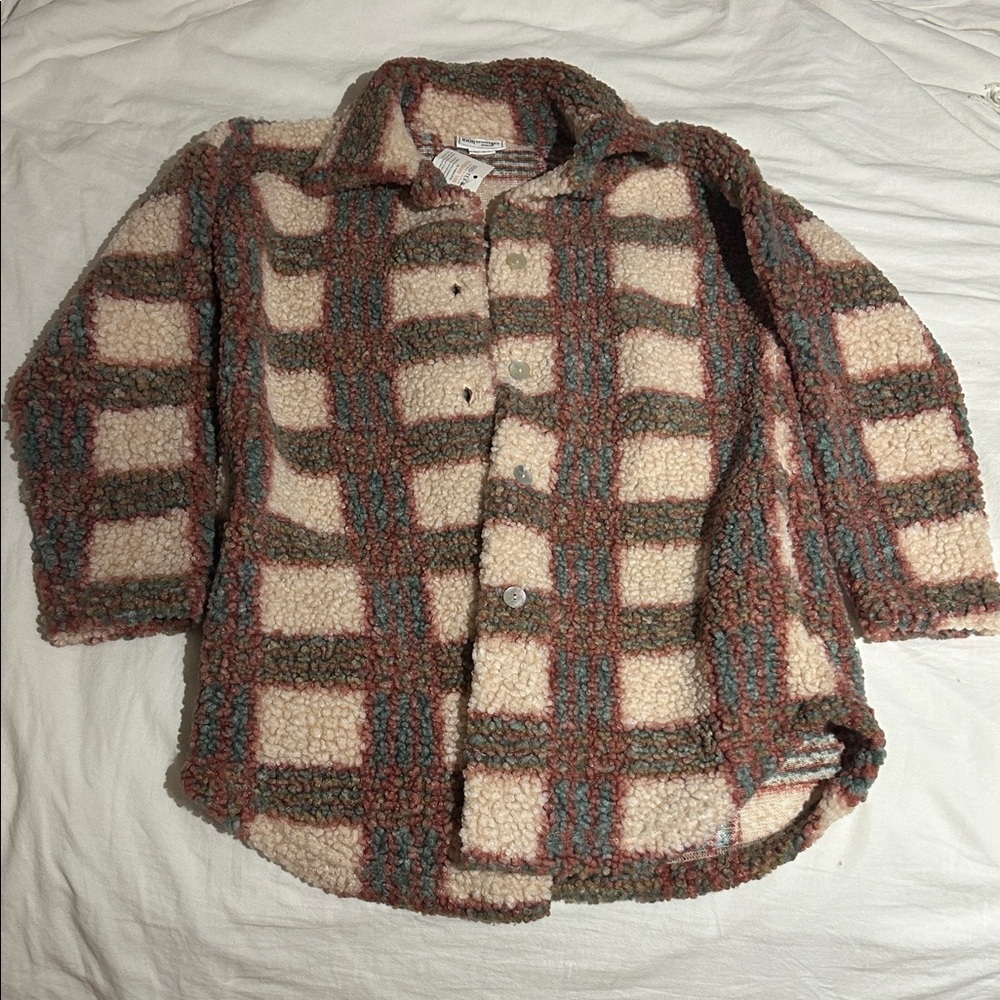 Women’s Plaid Sherpa Jacket